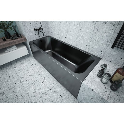 Экран фронтальный для ванны Метакам Strict Black 150 см